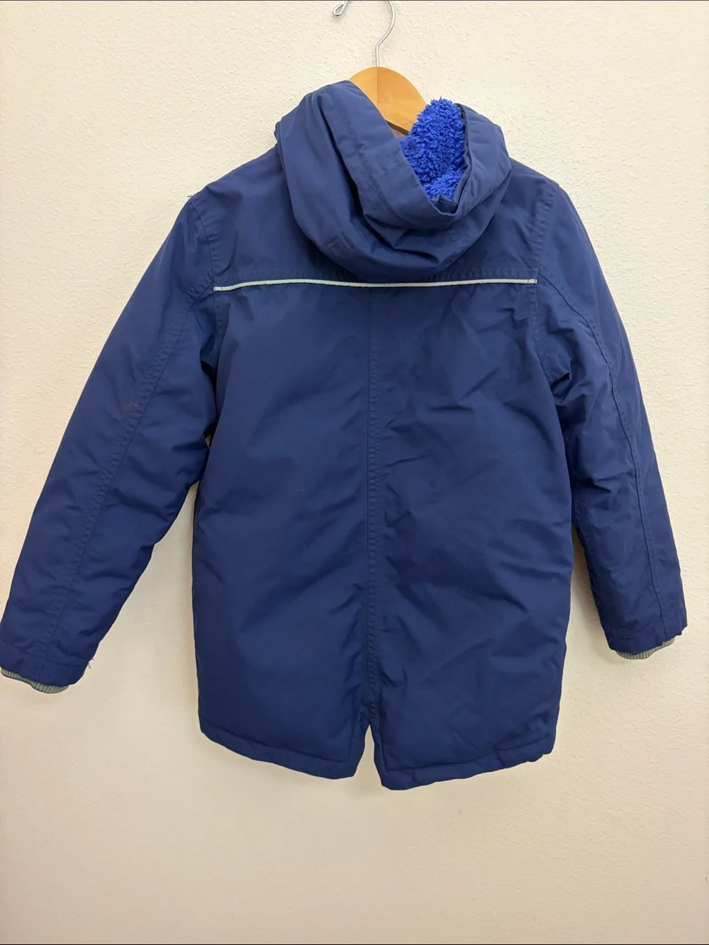 Boden Navy Hooded Winter Kids Jacket